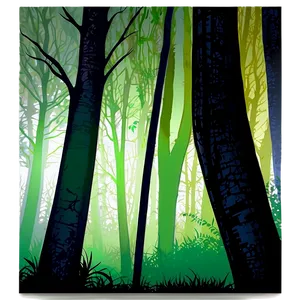 Spooky Forest Silhouette Png Scq87 PNG Image