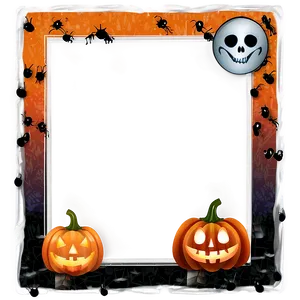 Spooky Halloween Frame Png Mru41 PNG Image