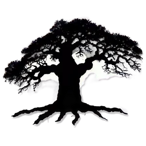 Spooky Oak Silhouette Png Nyb91 PNG Image