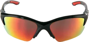 Sporty Sunglasseswith Reflective Lenses PNG Image