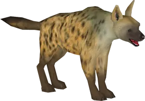 Spotted Hyena Graphic PNG Image