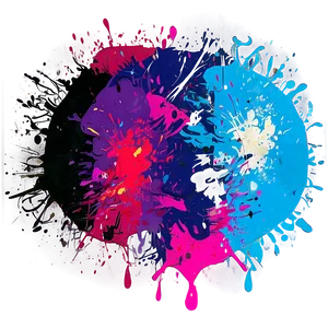 Spray Paint Splatter Art Png Cyf PNG Image