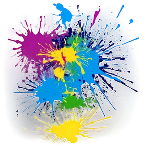 Spray Paint Splatter Art Png Fia6 PNG Image