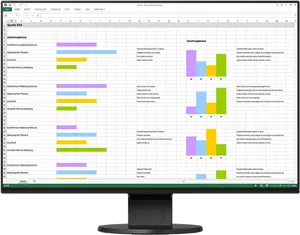 Spreadsheet Analysis Display PNG Image