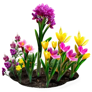 Spring Flower Bush Png Mcu PNG Image