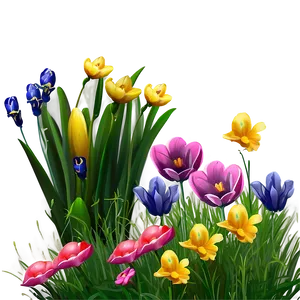 Spring Flower Field Png Dnl PNG Image