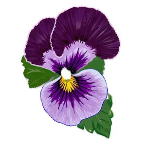 Spring Pansy Flower Png Vgm PNG Image