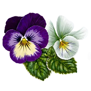 Spring Pansy Flower Png Vyv PNG Image