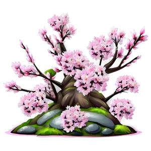 Springtime Sakura Tree Scenery Png 06122024 PNG Image