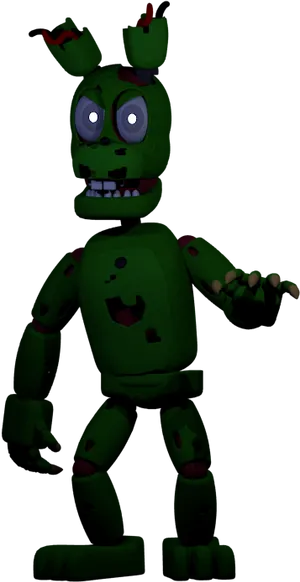 Springtrap Animated Character Render PNG Image