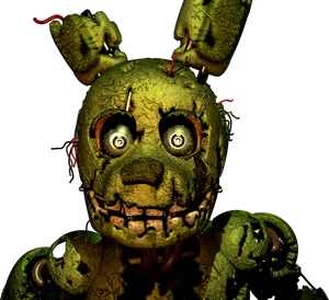 Springtrap F N A F Character Close Up PNG Image