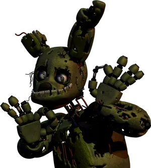 Springtrap F N A F Character Pose PNG Image