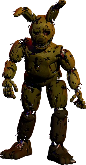 Springtrap Standing Pose PNG Image