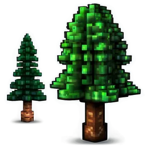 Spruce Tree Minecraft Design Png Xhp8 PNG Image