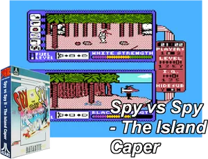 Spyvs Spy Island Caper Video Game PNG Image