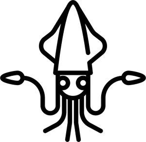 Squid Icon Outline PNG Image