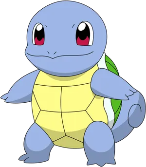 Squirtle Pokemon Character Illustration PNG Image