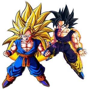 Ssj3 Goku Battle Stance Png Fxf PNG Image