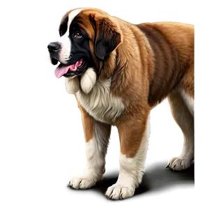 St Bernard Breed Illustration Png 06292024 PNG Image