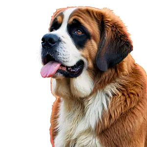 St Bernard In Snow Png 58 PNG Image