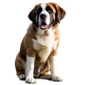 St Bernard Mountain Rescue Dog Png 1 PNG Image