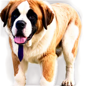 St Bernard Sitting Pretty Png Ioe PNG Image