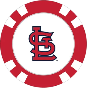 St Louis Cardinals Logo Poker Chip PNG Image