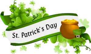 St Patricks Day Celebration Banner PNG Image