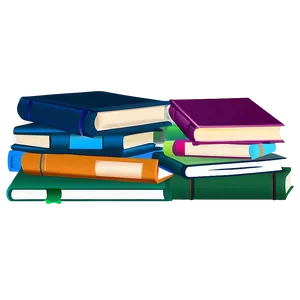 Stack Of Books Vector Png Eub PNG Image