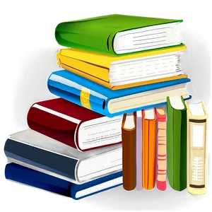 Stack Of Books Vector Png Xlp PNG Image