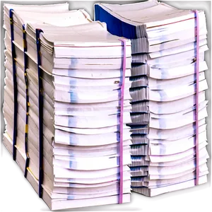 Stack Of Paper D PNG Image