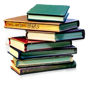 Stacked Books C PNG Image