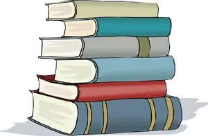 Stacked Books Clipart PNG Image