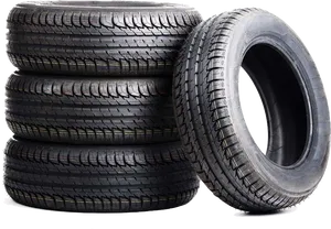 Stacked Car Tires PNG Image