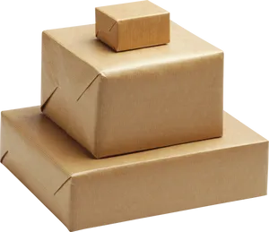 Stacked Cardboard Boxes PNG Image
