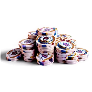 Stacked Casino Chips PNG Image