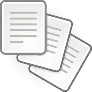 Stacked Documents Icon PNG Image