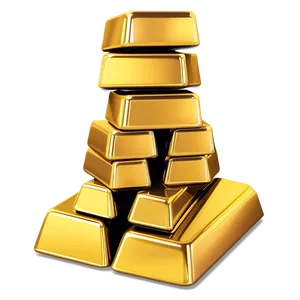 Stacked Gold Bars Design Png 41 PNG Image