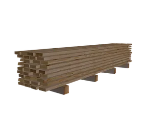 Stacked Lumber Piles Black Background PNG Image