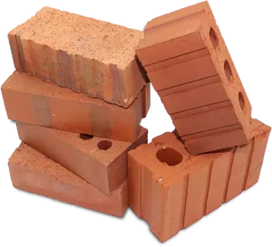 Stacked Red Bricks PNG Image