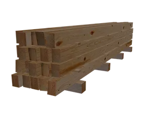 Stacked Wooden Plankson Pallet PNG Image