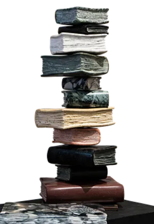 Stackof Antique Books PNG
