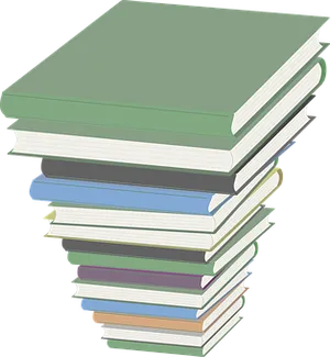 Stackof Books Graphic PNG Image