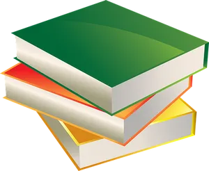 Stackof Books Vector Illustration PNG