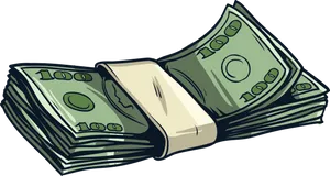 Stackof Cash Illustration PNG Image