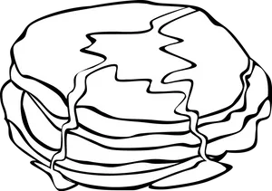 Stackof Pancakes Illustration PNG Image