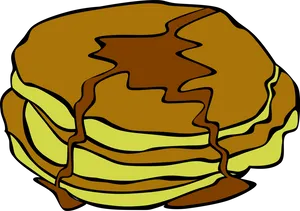 Stackof Pancakes Illustration PNG Image