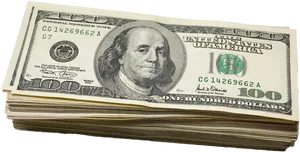 Stackof100 Dollar Bills PNG Image