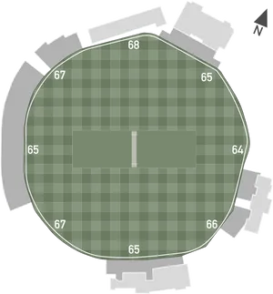 Stadium Layout Top View PNG Image