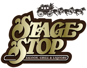 Stage Stop Saloon Grill Liquors Signage PNG Image